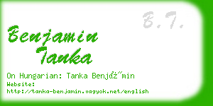 benjamin tanka business card